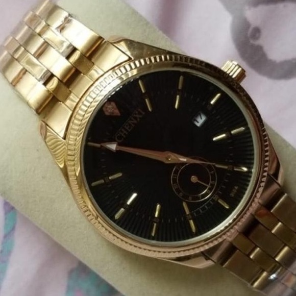 Mens Watches Top Brand Luxury CHENXI Golden Watch - Picture 4 of 7